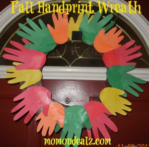 Kids Frugal Fun: Fall Hand Print Wreath