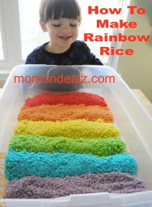 Kids Frugal Fun: Easy St Patricks Day Crafts-How To Make Rainbow Rice