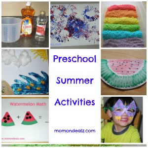Kids Frugal Fun: Preschool Summer Activities