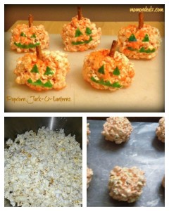 Halloween Party Recipe: Popcorn Jack-O-Lanterns