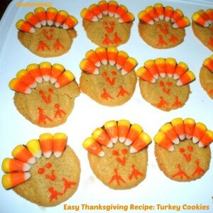 Easy Thanksgiving Recipe: Turkey Cookies