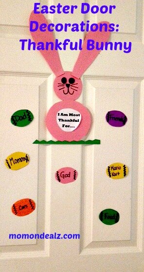 easter bunny door wtext